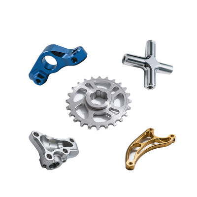 Aluminum 6061 Anodized Clear CNC Machining Titanium Piece For Motorcycle and Auto